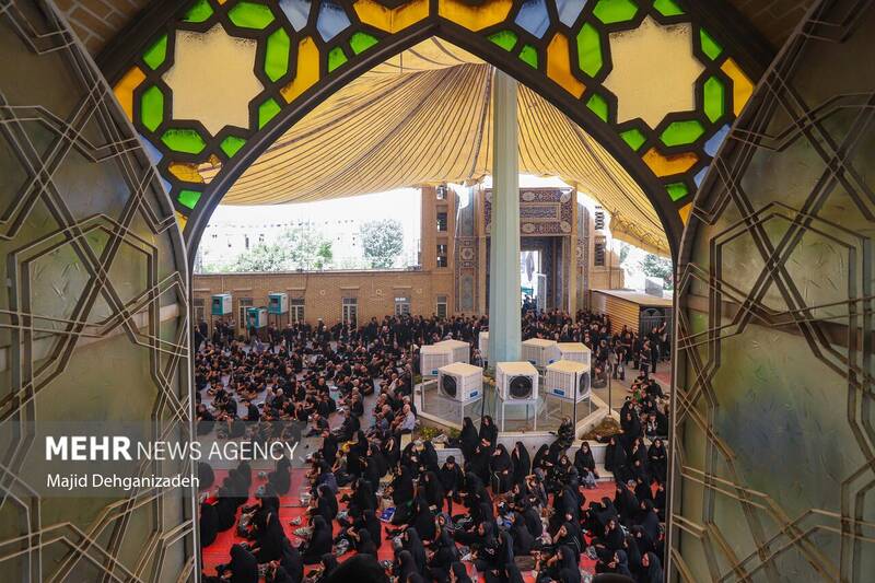 عزاداری تاسوعای حسینی در مسجد حظیره یزد