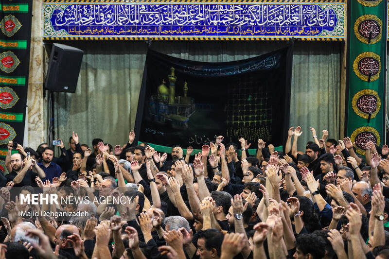 عزاداری تاسوعای حسینی در مسجد حظیره یزد