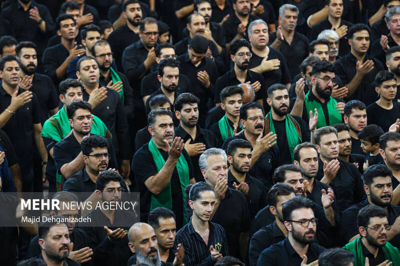 عزاداری تاسوعای حسینی در مسجد حظیره یزد