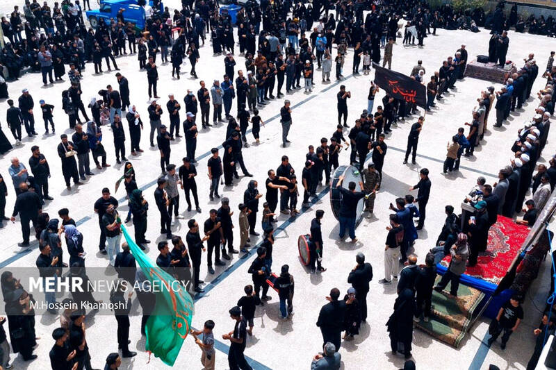 سوگ مردم زابل در عزاداری تاسوعای حسینی