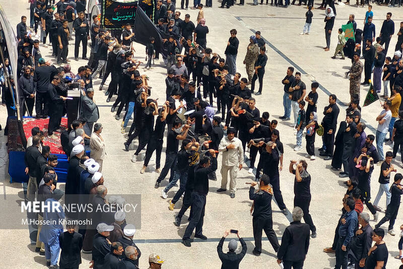 سوگ مردم زابل در عزاداری تاسوعای حسینی