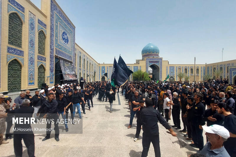 سوگ مردم زابل در عزاداری تاسوعای حسینی