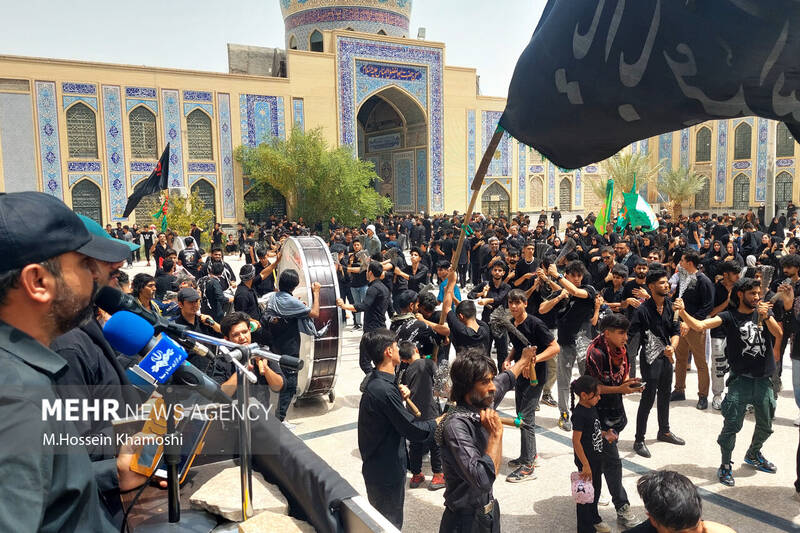 سوگ مردم زابل در عزاداری تاسوعای حسینی