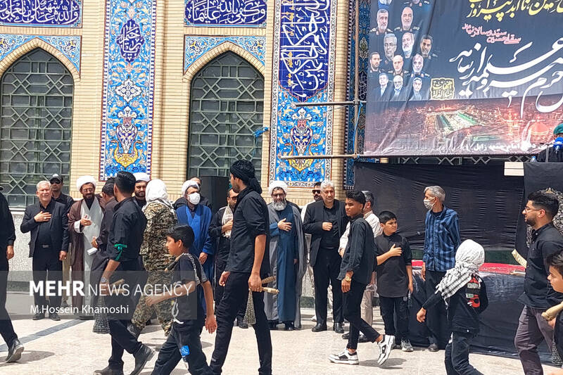 سوگ مردم زابل در عزاداری تاسوعای حسینی