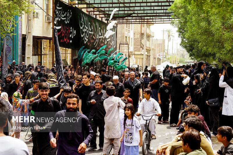 عزاداری تاسوعای حسینی در ایرانشهر