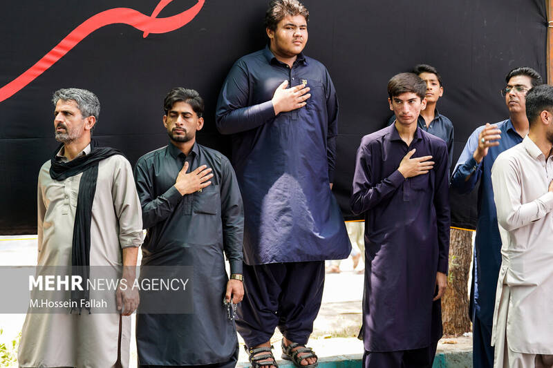 عزاداری تاسوعای حسینی در ایرانشهر