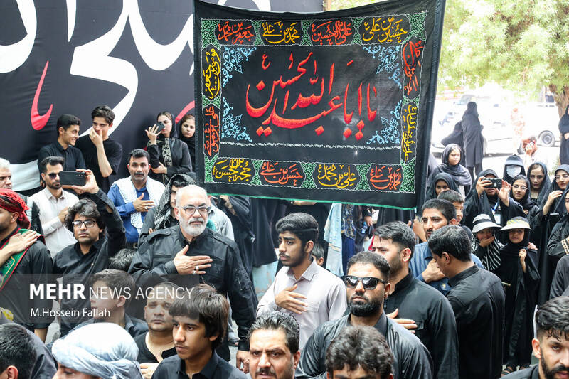 عزاداری تاسوعای حسینی در ایرانشهر