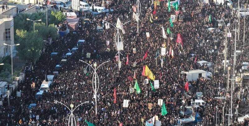 مراسم عاشورایی عظیم در ذی قار عراق+ تصاویر