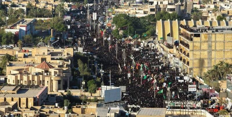 مراسم عاشورایی عظیم در ذی قار عراق+ تصاویر