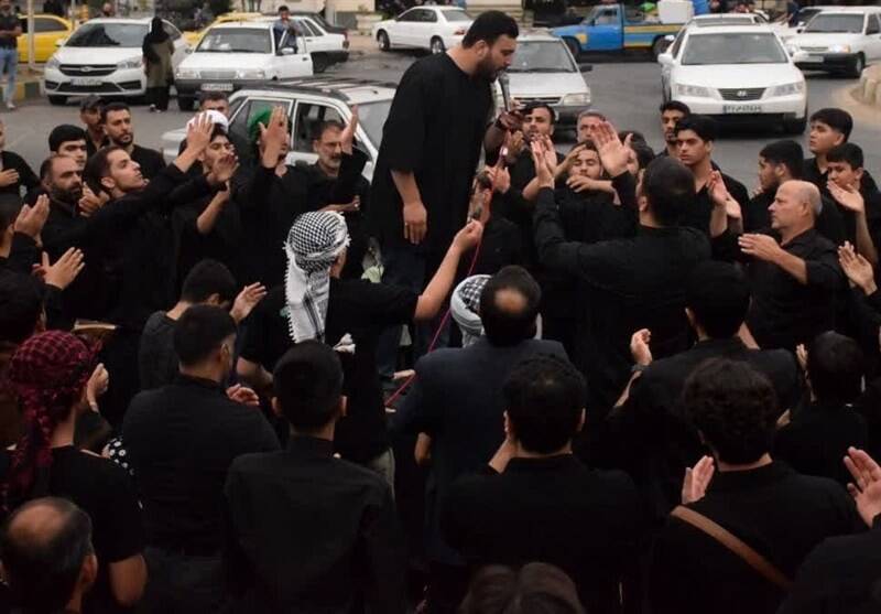 گلستان در عزای حسینی غرق در سوگ و ماتم +تصاویر