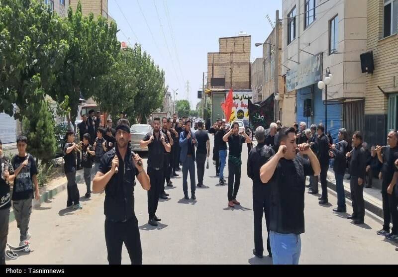 شهرستانهای غرب استان تهران سوگوار دلدادگان کربلا+تصاویر