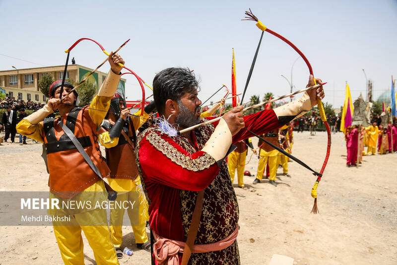 آیین خیمهسوزان عاشورا در هیئت خیامالحسین (ع) قم
