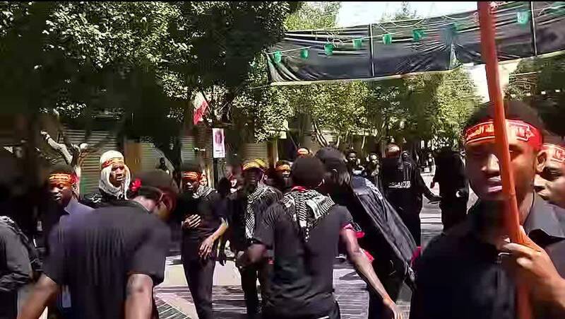 عزاداری باشکوه نیجریهایها در ری / عشق به امام حسین مرز ندارد + فیلم