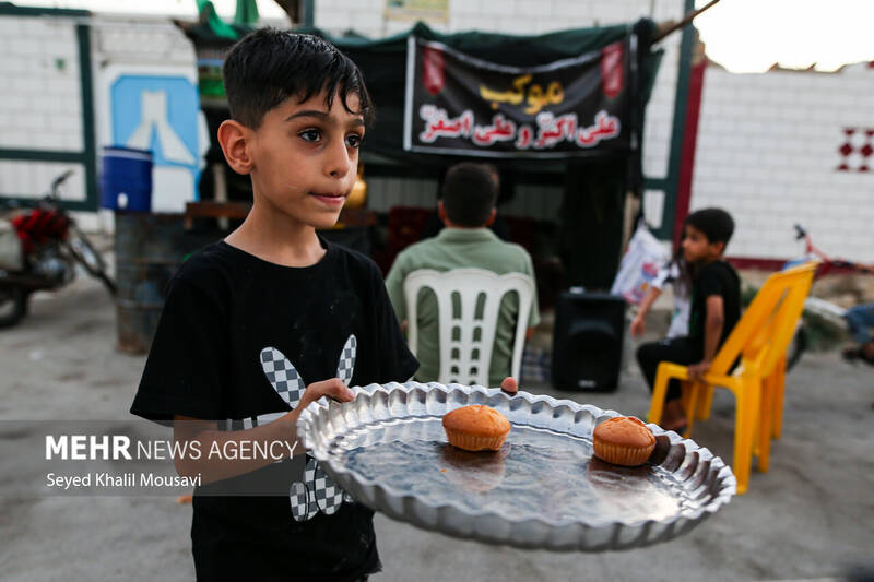 کودکان رامشیر؛ پیشگامان خدمت حسینی