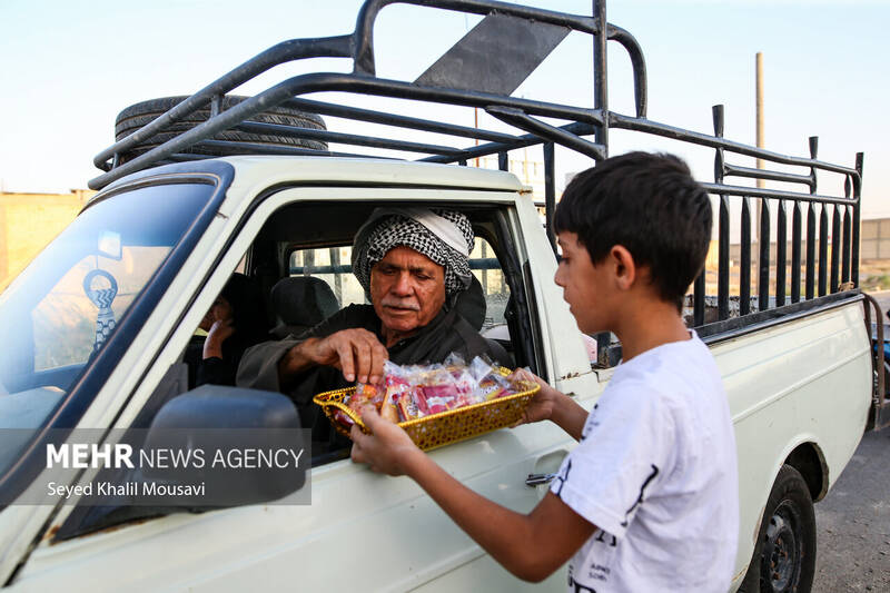 کودکان رامشیر؛ پیشگامان خدمت حسینی