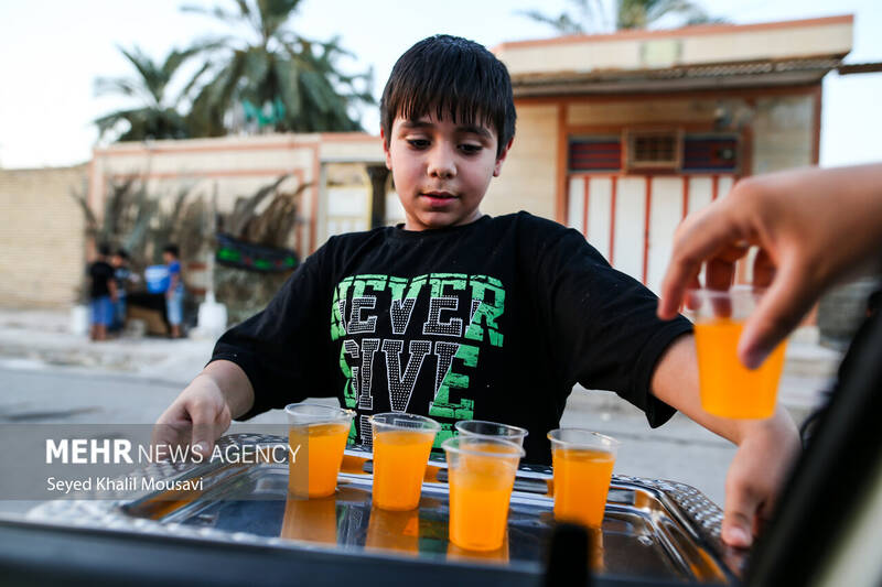 کودکان رامشیر؛ پیشگامان خدمت حسینی