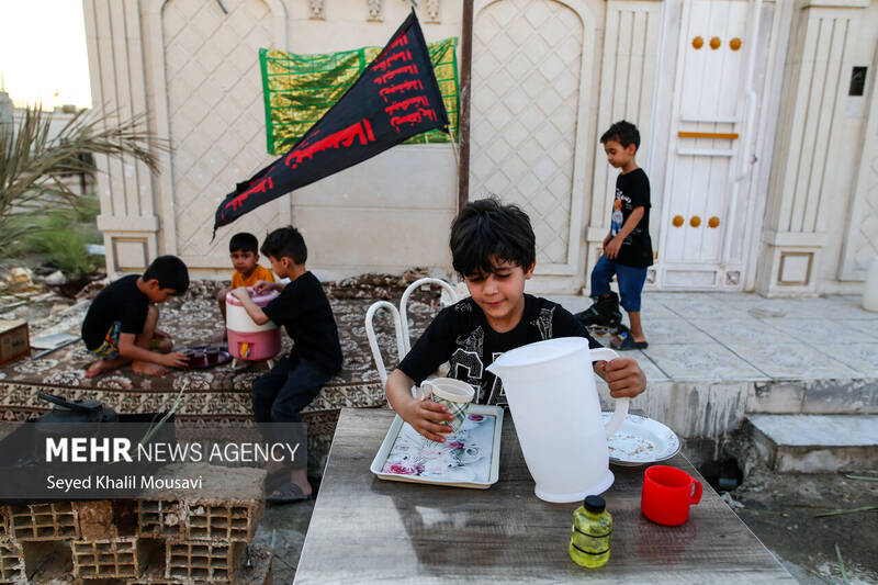 کودکان رامشیر؛ پیشگامان خدمت حسینی