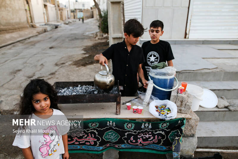 کودکان رامشیر؛ پیشگامان خدمت حسینی
