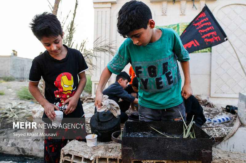 کودکان رامشیر؛ پیشگامان خدمت حسینی