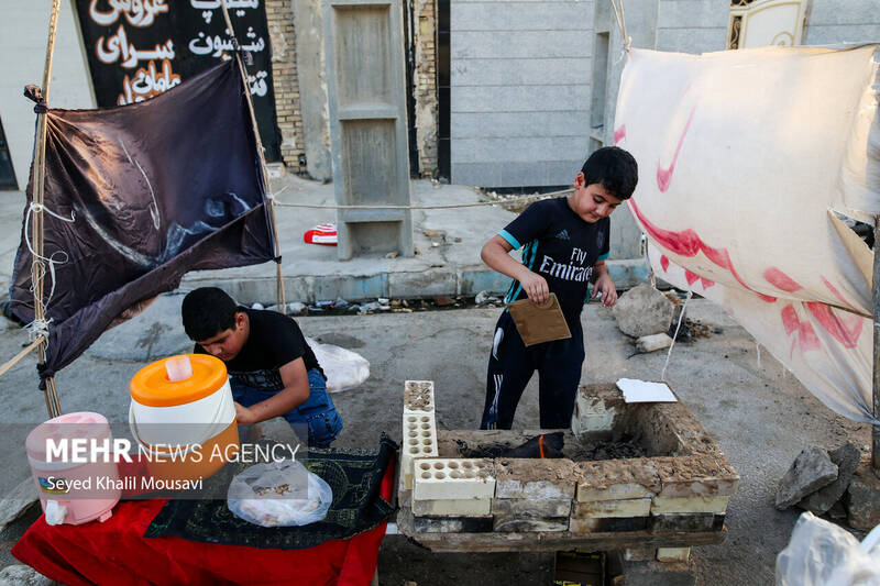 کودکان رامشیر؛ پیشگامان خدمت حسینی