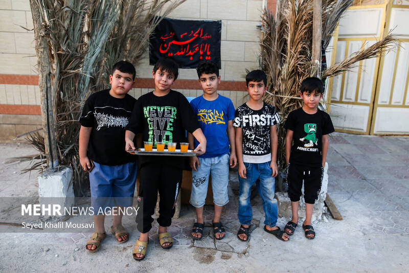 کودکان رامشیر؛ پیشگامان خدمت حسینی