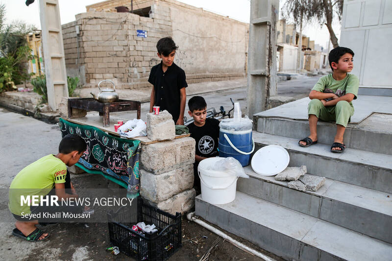 کودکان رامشیر؛ پیشگامان خدمت حسینی