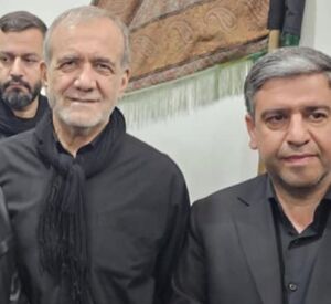 حضور رئیس جمهور در جمع عزاداران اردبیلی + عکس