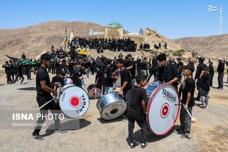 عزاداری روز عاشورا در امامزاده «سید ابراهیم» روستای «دربند» - خراسان شمالی
