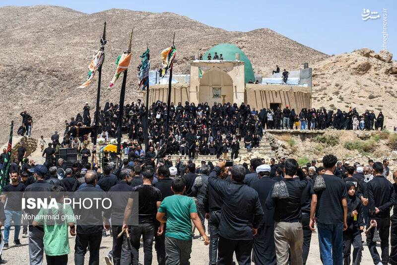 عزاداری روز عاشورا در امامزاده «سید ابراهیم» روستای «دربند» - خراسان شمالی