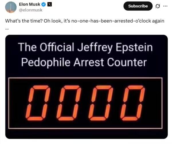 طعنه ماسک به ترامپ در پرونده اپستین: باز هم که کسی بازداشت نشد!