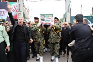 تشییع پیکر شهید "مرتضی خزایی پول" در نوشهر