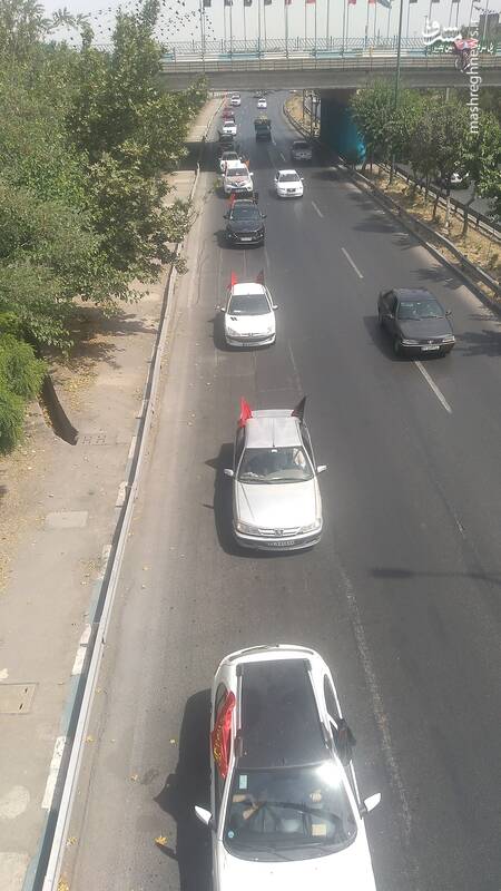 کاروان خودرویی تا مزار شهید حاجیزاده +عکس