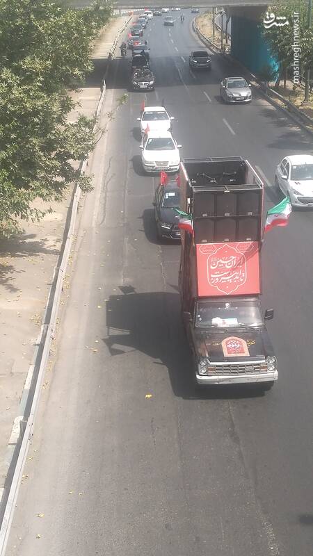 کاروان خودرویی تا مزار شهید حاجیزاده +عکس