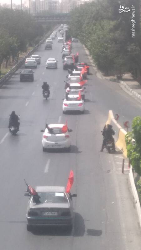 کاروان خودرویی تا مزار شهید حاجیزاده +عکس