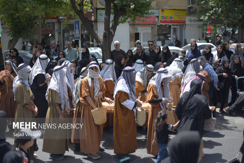 کاروان نمادین طایفه بنی اسد در همدان