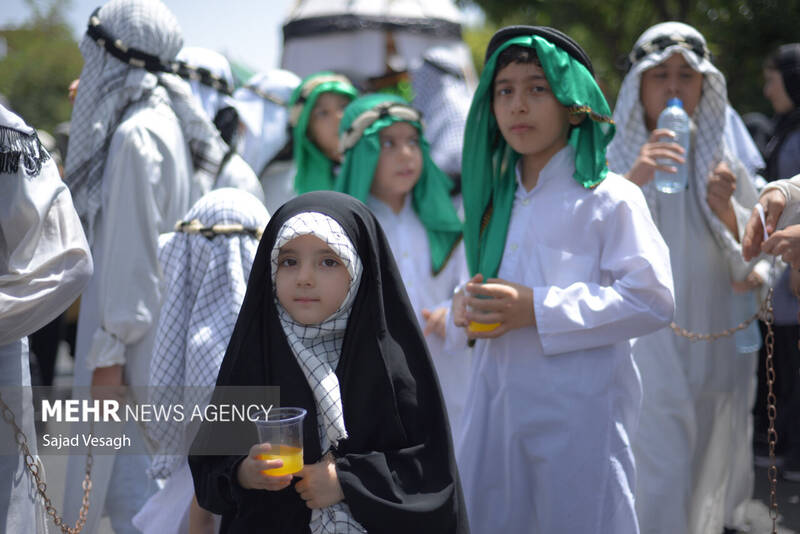 کاروان نمادین طایفه بنی اسد در همدان