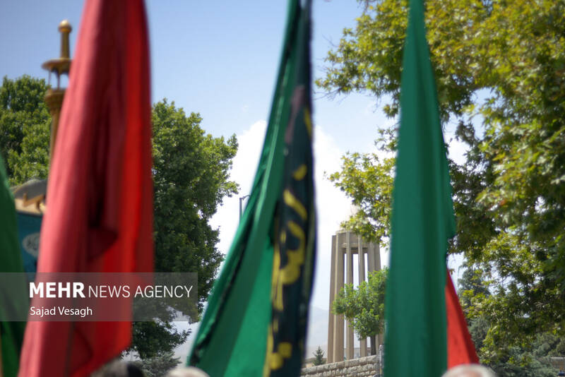 کاروان نمادین طایفه بنی اسد در همدان