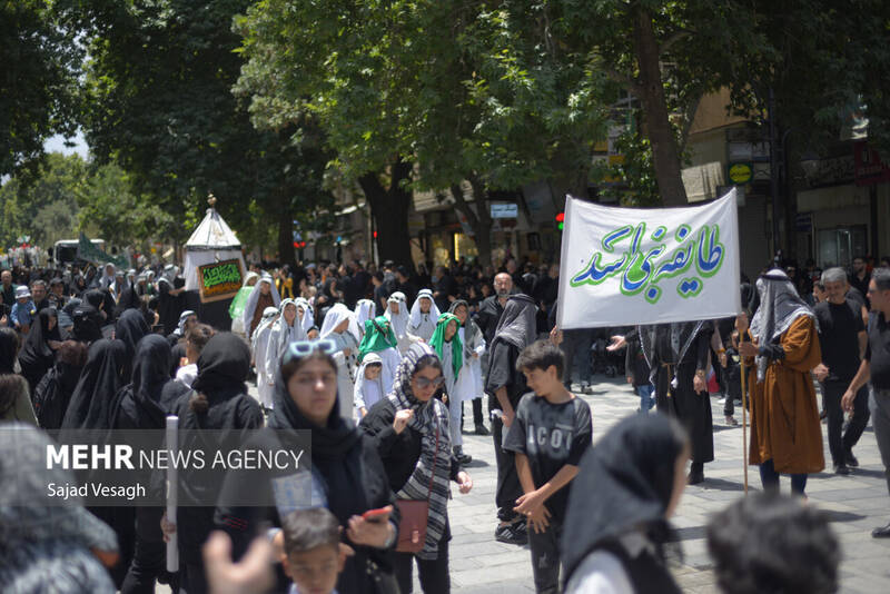 کاروان نمادین طایفه بنی اسد در همدان