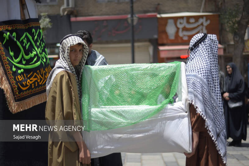 کاروان نمادین طایفه بنی اسد در همدان