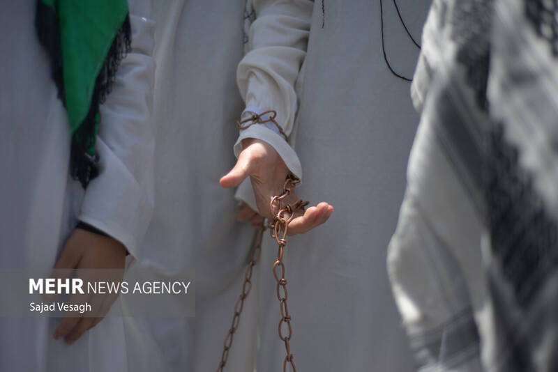 کاروان نمادین طایفه بنی اسد در همدان