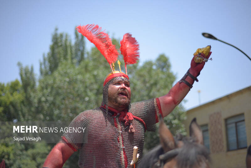 کاروان نمادین طایفه بنی اسد در همدان