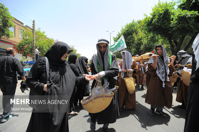 کاروان نمادین طایفه بنی اسد در همدان