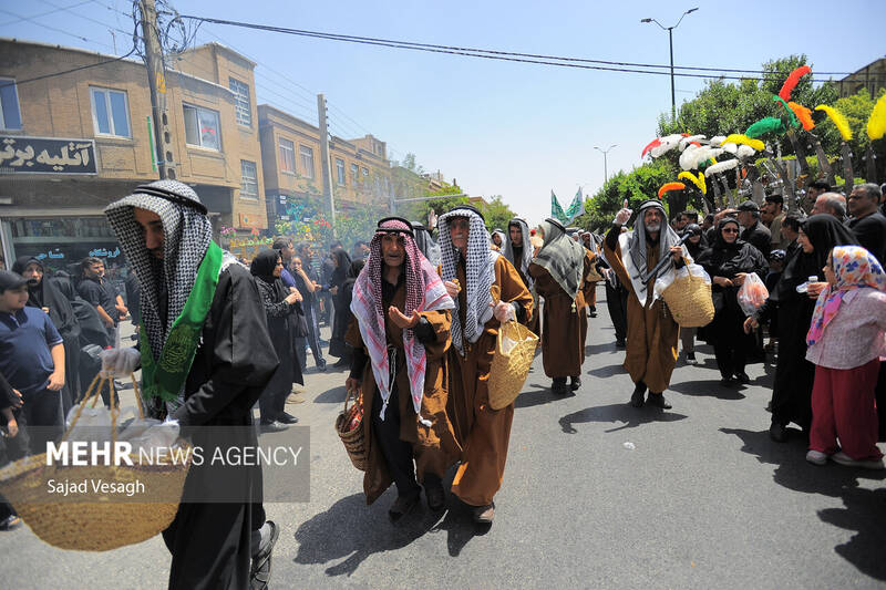 کاروان نمادین طایفه بنی اسد در همدان