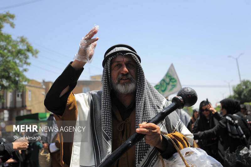 کاروان نمادین طایفه بنی اسد در همدان