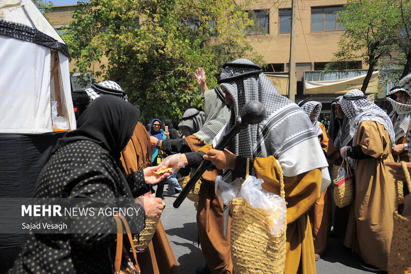 کاروان نمادین طایفه بنی اسد در همدان