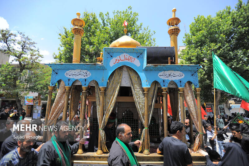 کاروان نمادین طایفه بنی اسد در همدان