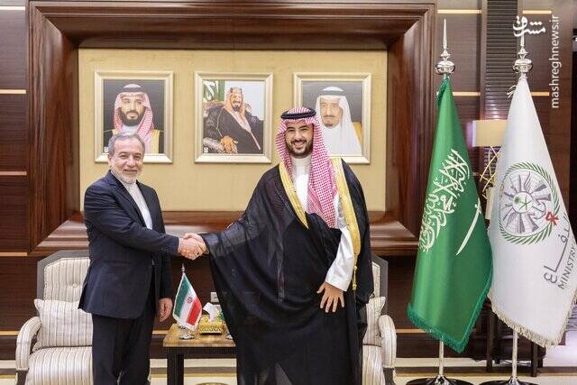 دیدار و گفت‌وگوی عراقچی با ولیعهد، وزیر خارجه و وزیر دفاع عربستان