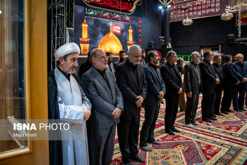 عکس / مراسم گرامیداشت شهدای حمله رژیم صهیونیستی به زندان اوین در مسجد ارگ
