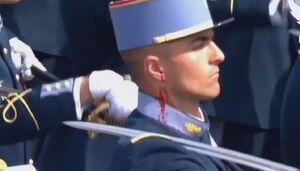 فیلم/ زخمی شدن نظامی فرانسوی بر اثر زمین خوردن اسب در حین رژه