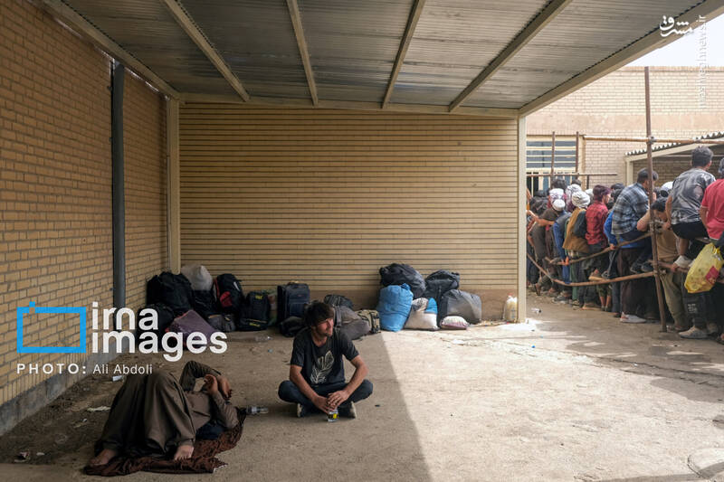 عکس / خروج اتباع افغان غیرمجاز از مرز میلک 13